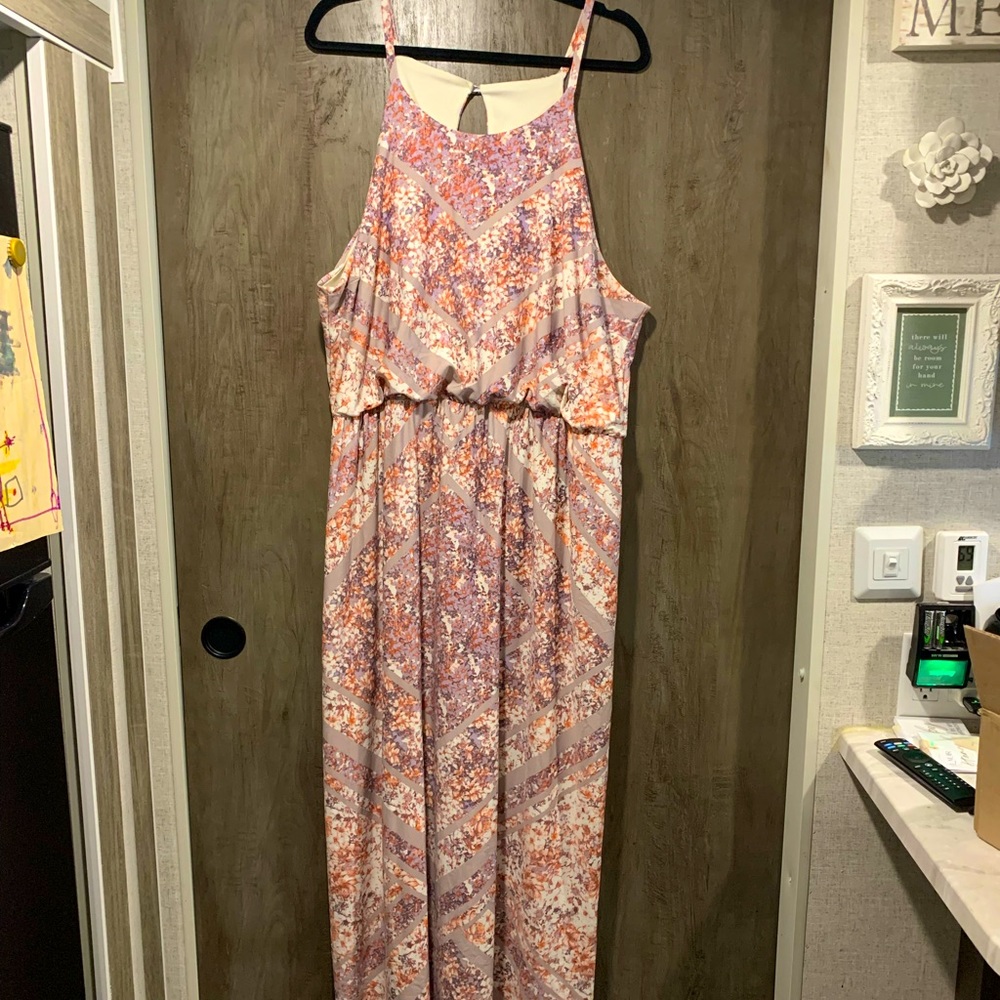 Spaghetti strap floor length dress